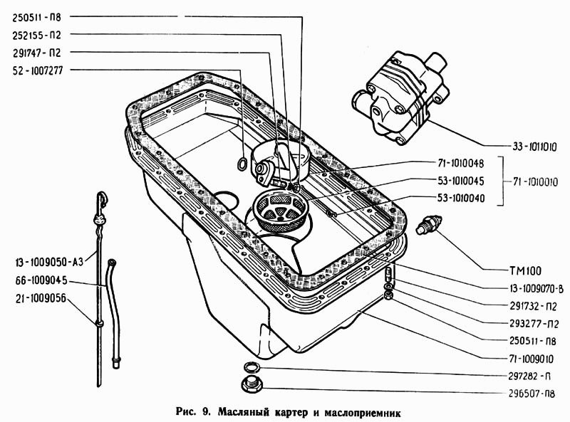 Масляный картер и маслоприемник ГАЗ-71 ﻿