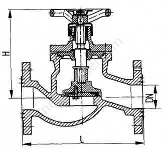 Клапаны невозвратно-запорные фланцевые проходные