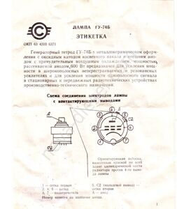 Лампа ГУ-74Б