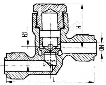 Клапаны невозвратные штуцерные проходные