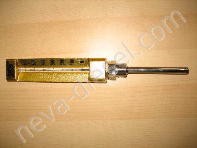 Термометр виброустойчивый газовый 600 0С, L-100 мм Sika (СП-1А)