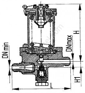 Клапаны редукционные штуцерные проходные
