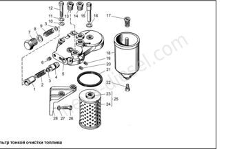 Фильтр тонк.оч. топлива