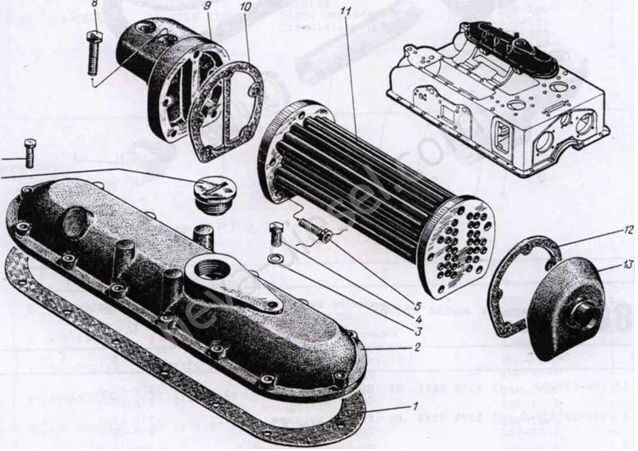 Холодильник масла 25Р-59