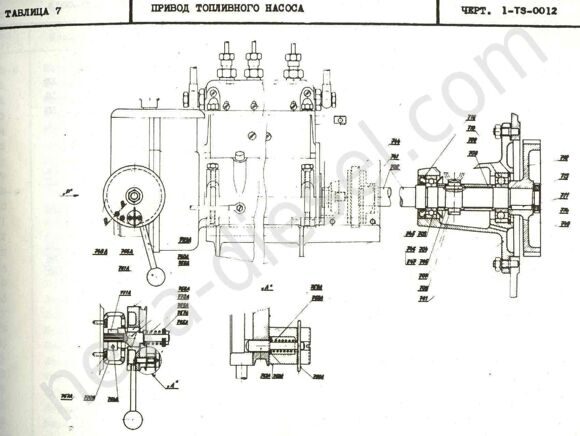 Привод топливного насоса ямз 238 нового образца